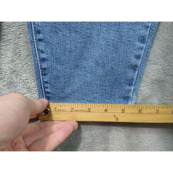 Levis Silver Tab Jeans Womens 31 Blue Denim Mom High Rise Stretch Medium Wash - Picture 6 of 11
